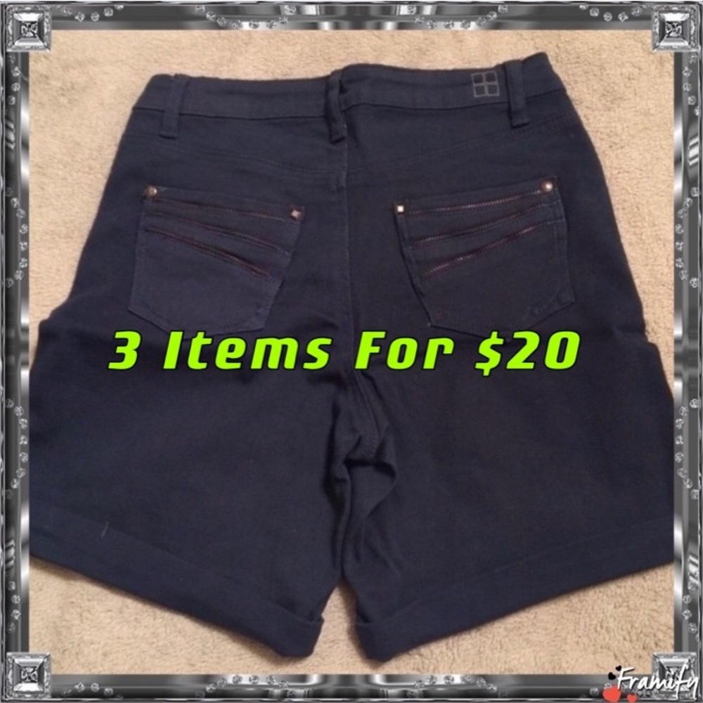 Salt Works Green Zipper pocket Med. Rise Shorts